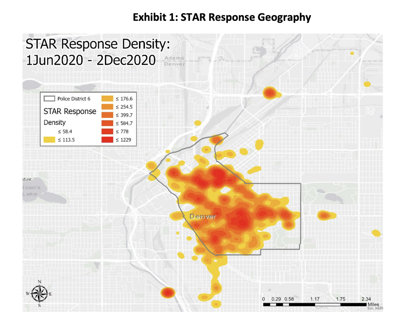 A heat map of STAR response density and geography